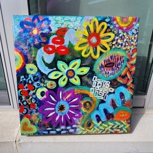 Original Mixed Media Colorful Resin Abstract Artwork by Me